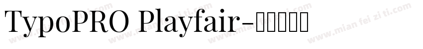 TypoPRO Playfair字体转换